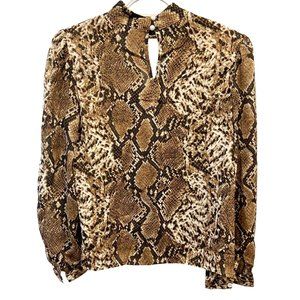 SHEIN Elegant Long Sleeve Tiger Shirt Size XS